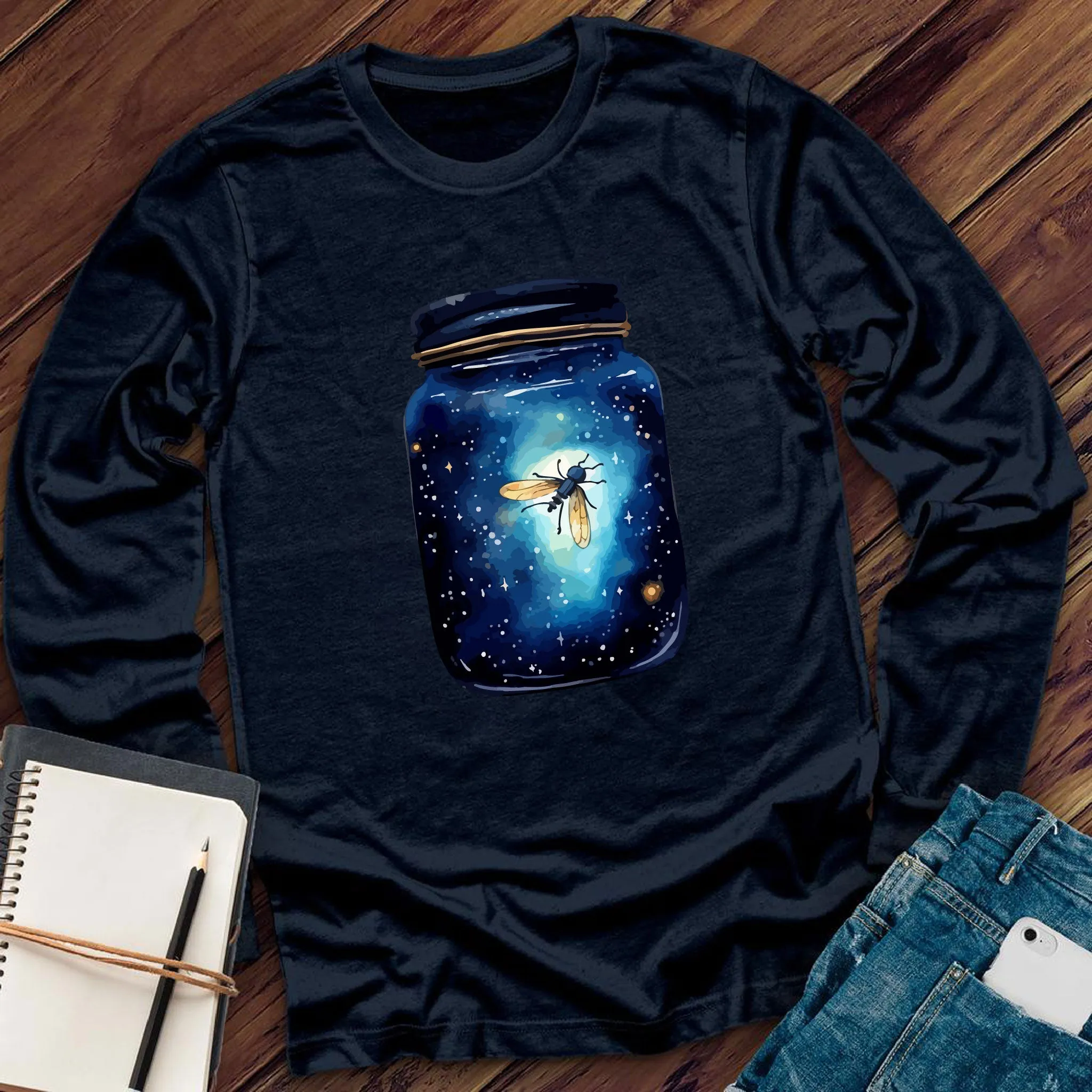 Navy Firefly Jar Long Sleeve