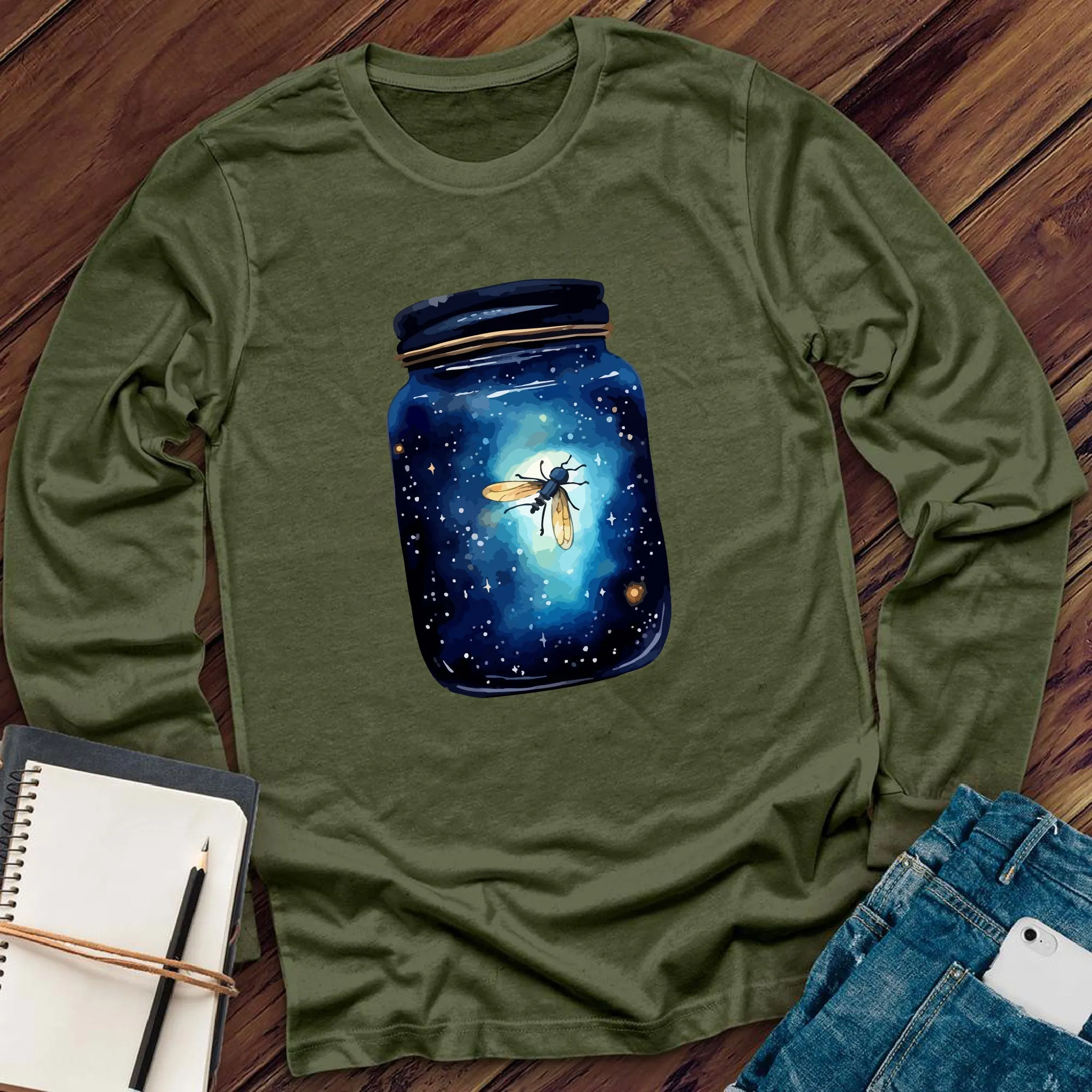 Navy Firefly Jar Long Sleeve