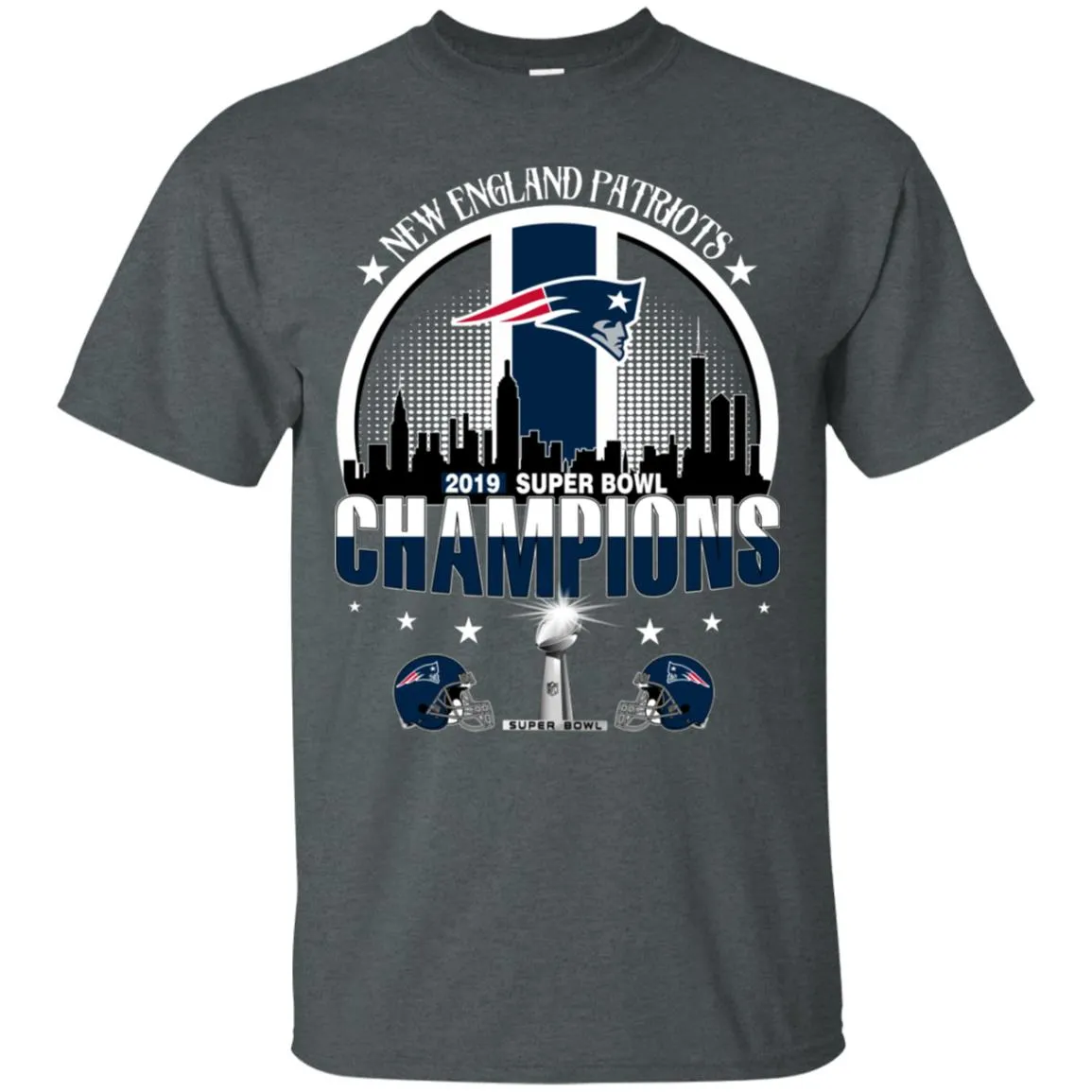 Nfl – New England Patriots 2019 Super Bowl Champions Football Men Cotton T-Shirt