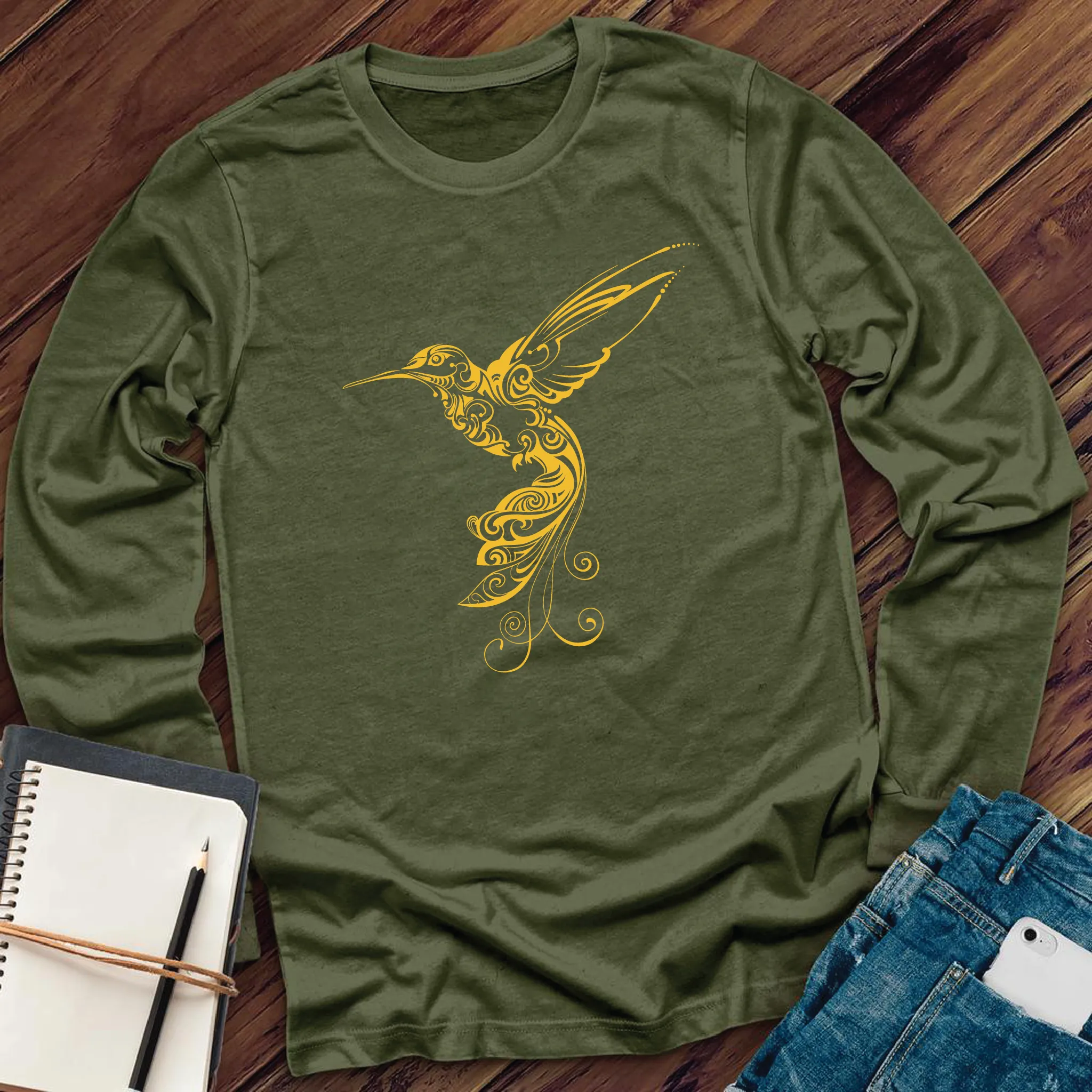 Ornamental Hummingbird Long Sleeve