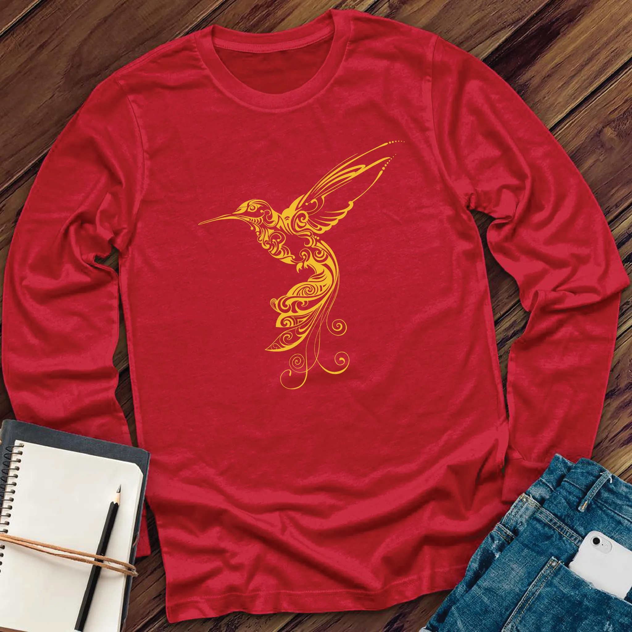 Ornamental Hummingbird Long Sleeve