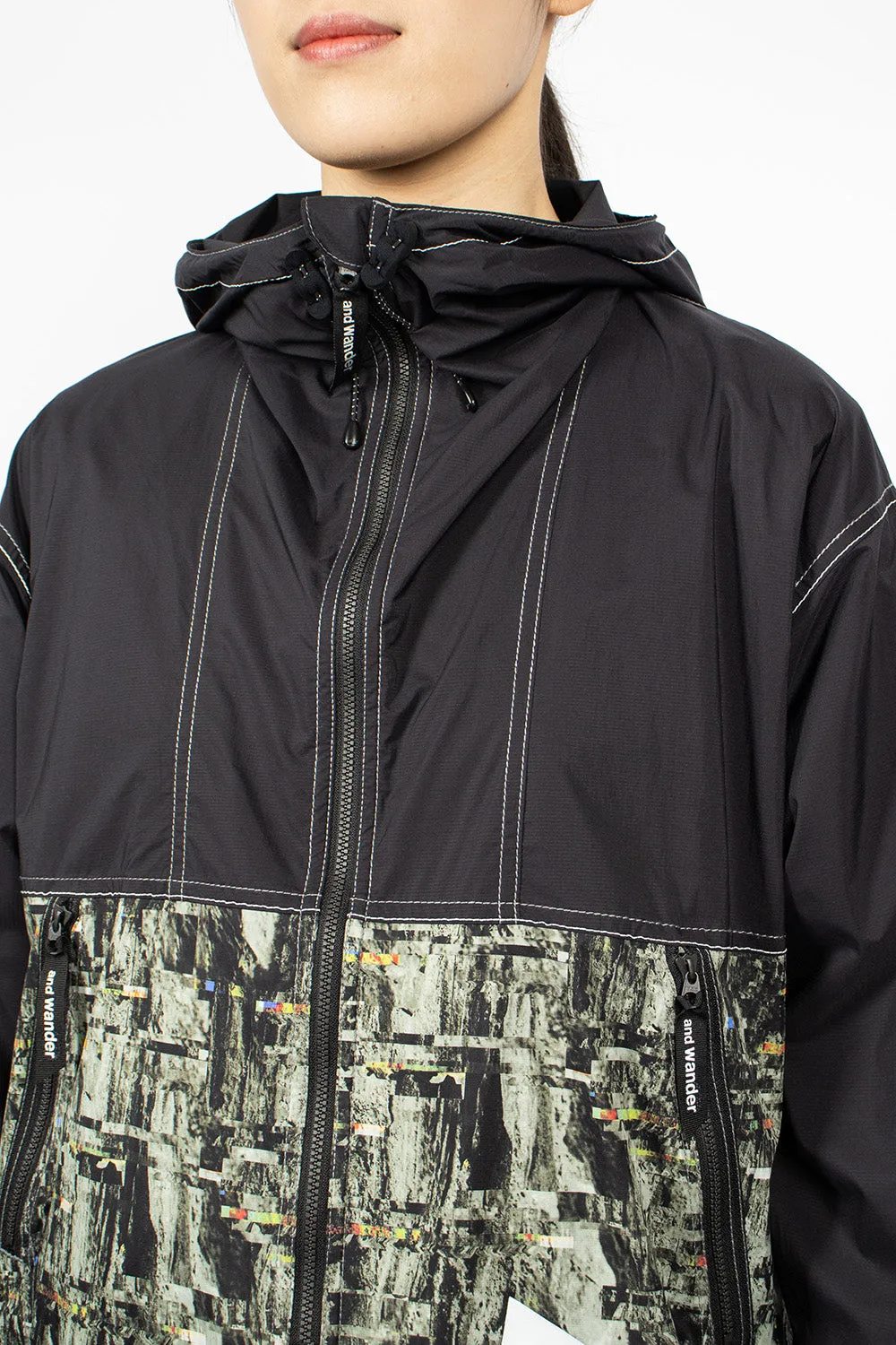 Pertex Printed Wind Jacket Black