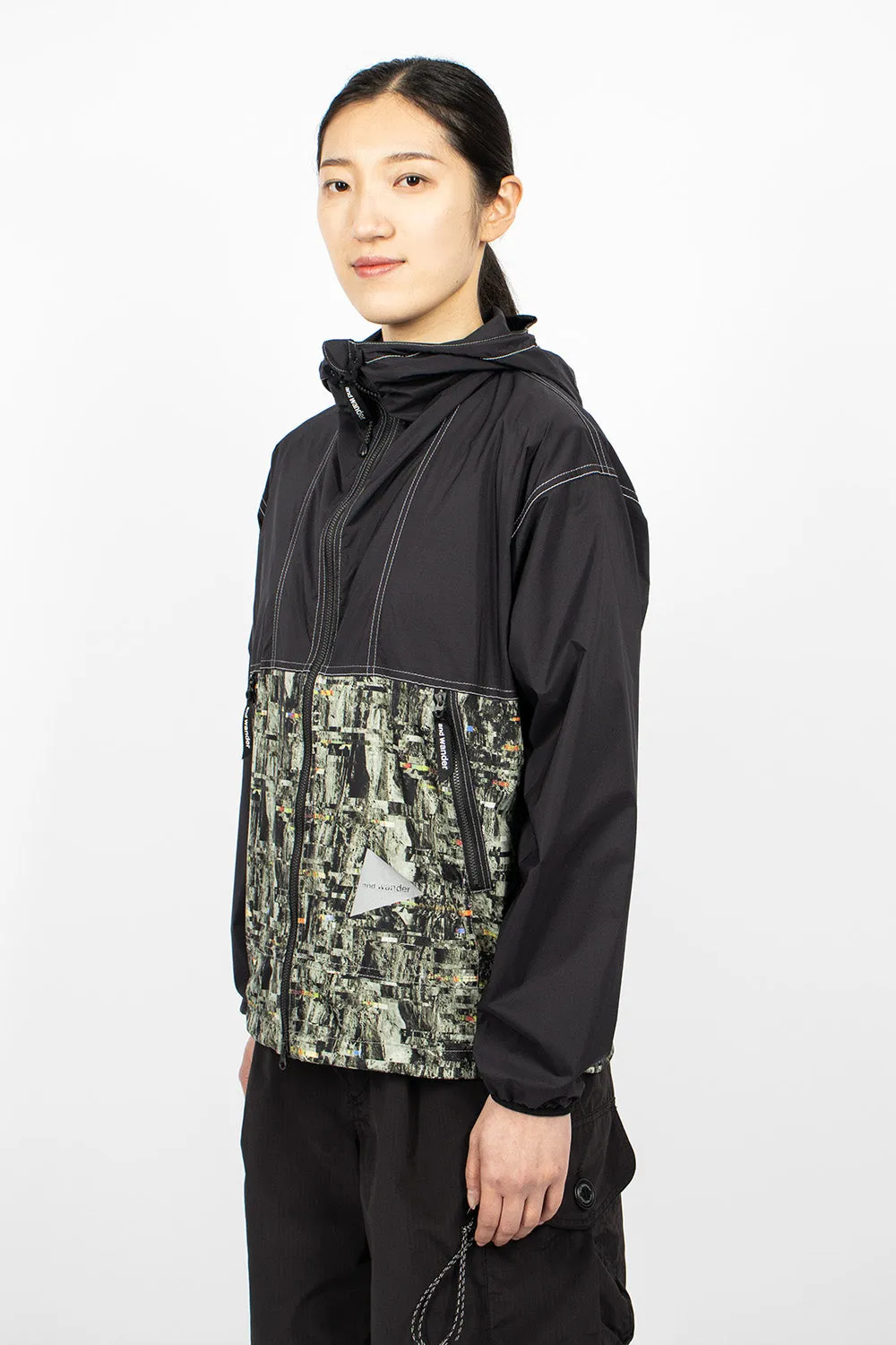 Pertex Printed Wind Jacket Black