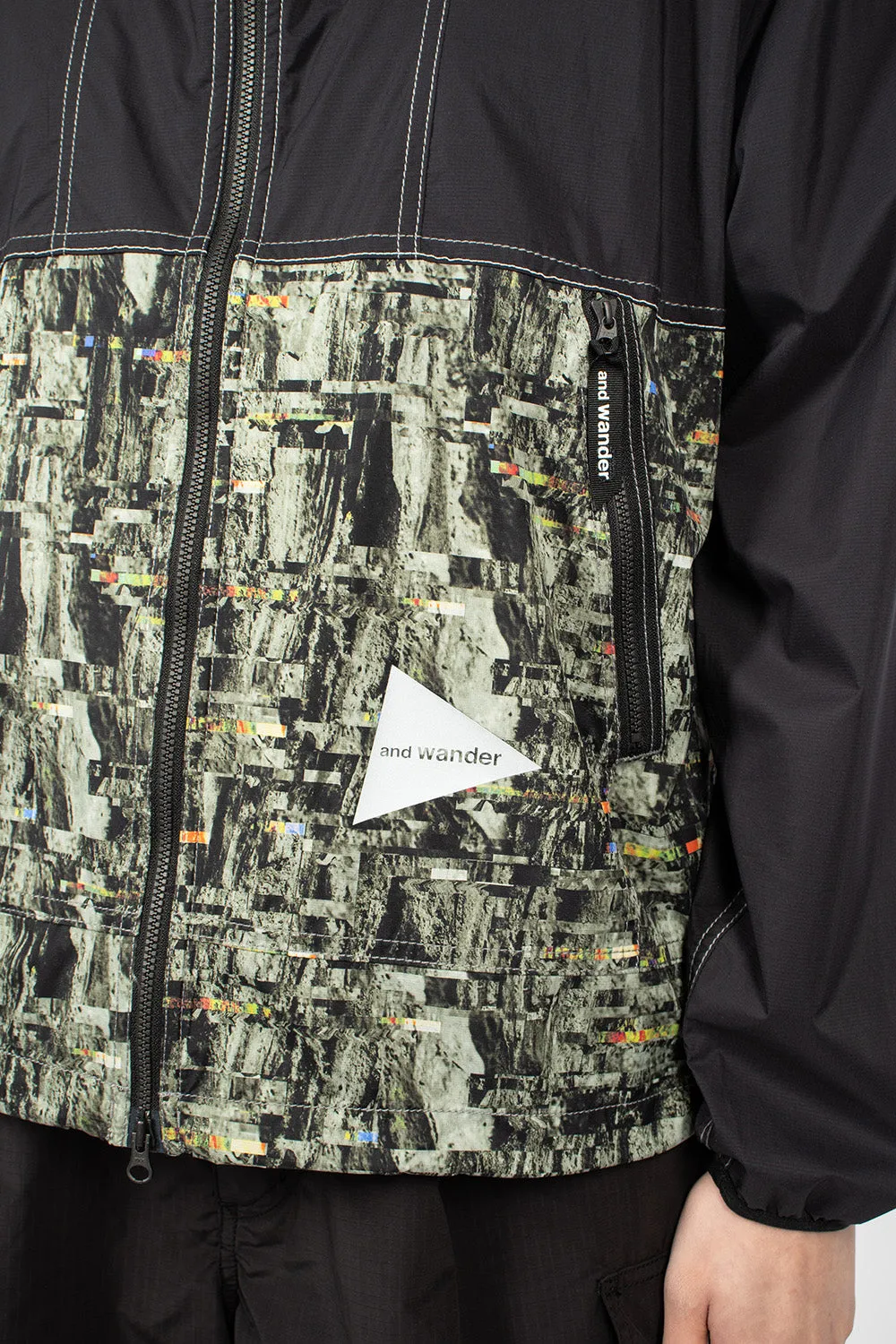 Pertex Printed Wind Jacket Black