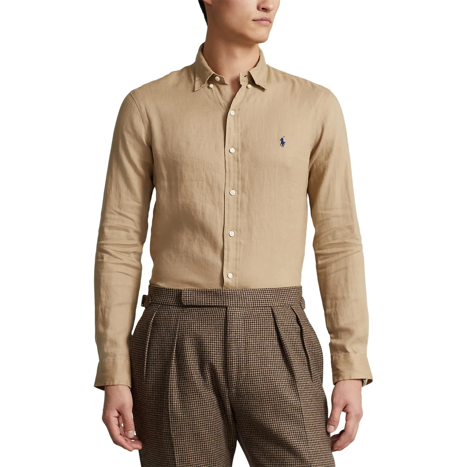 Polo Ralph Lauren - Custom Fit Linen Shirt - Vintage Khaki