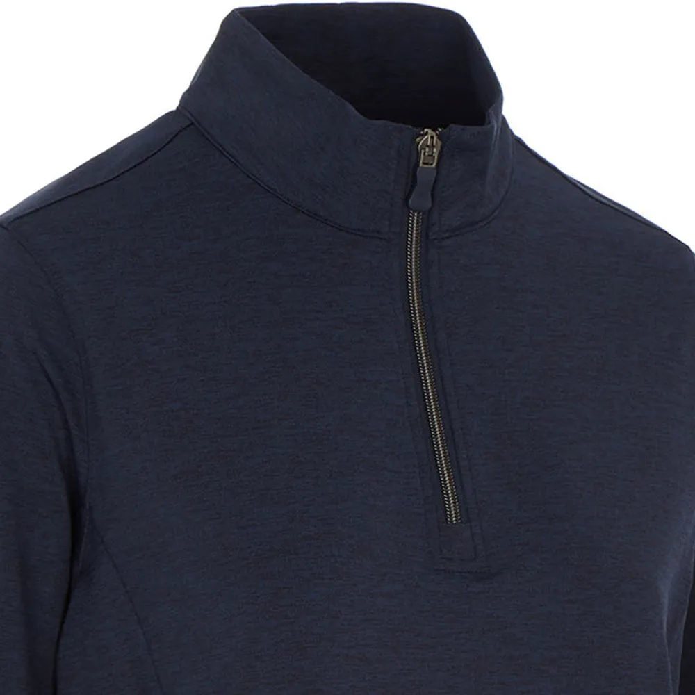 ProQuip Ladies Emma Melange 1/4 Zip Pullover - Navy