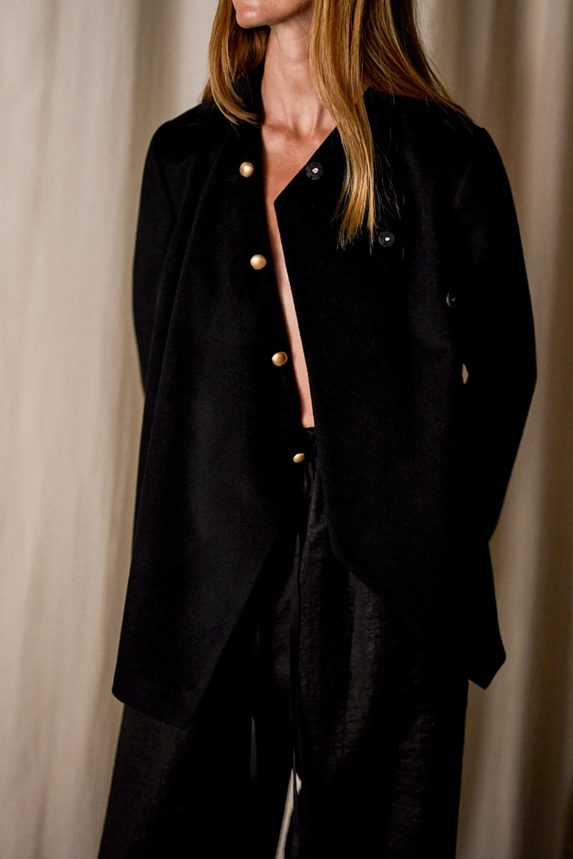 Qipao Jacket | Cashmere Black