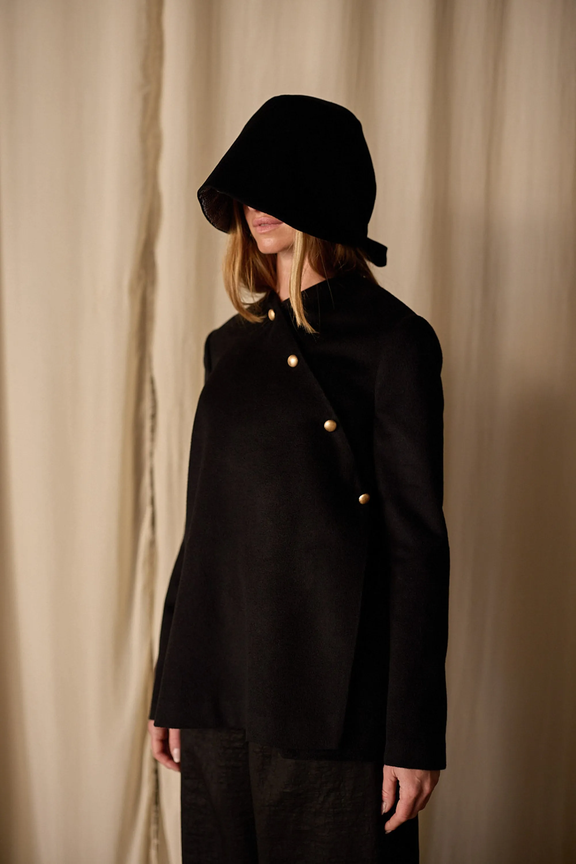 Qipao Jacket | Cashmere Black