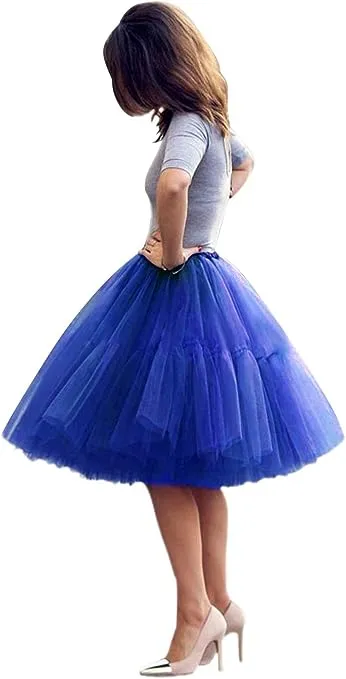 Romantic Blue Sex & The City Inspired Tulle Tutu Skirt