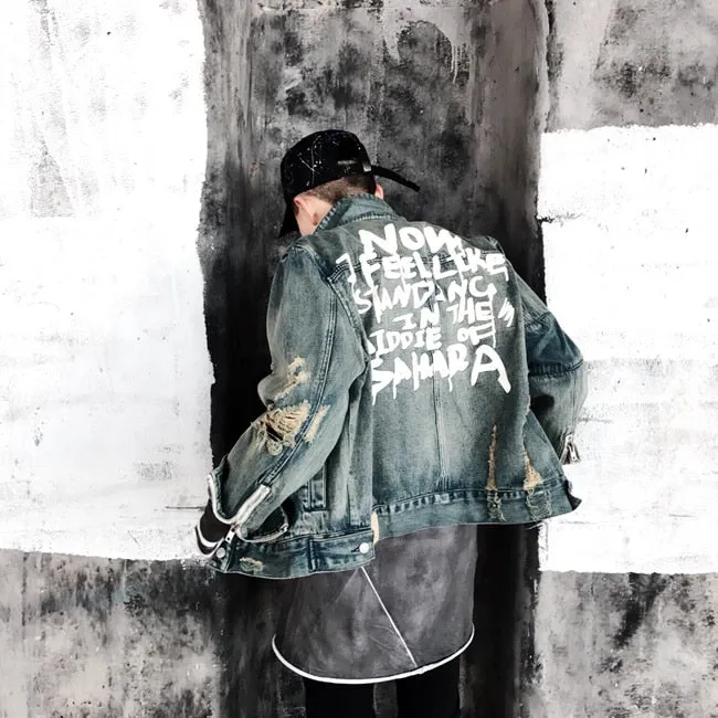 Sahara Distressed Denim Jacket