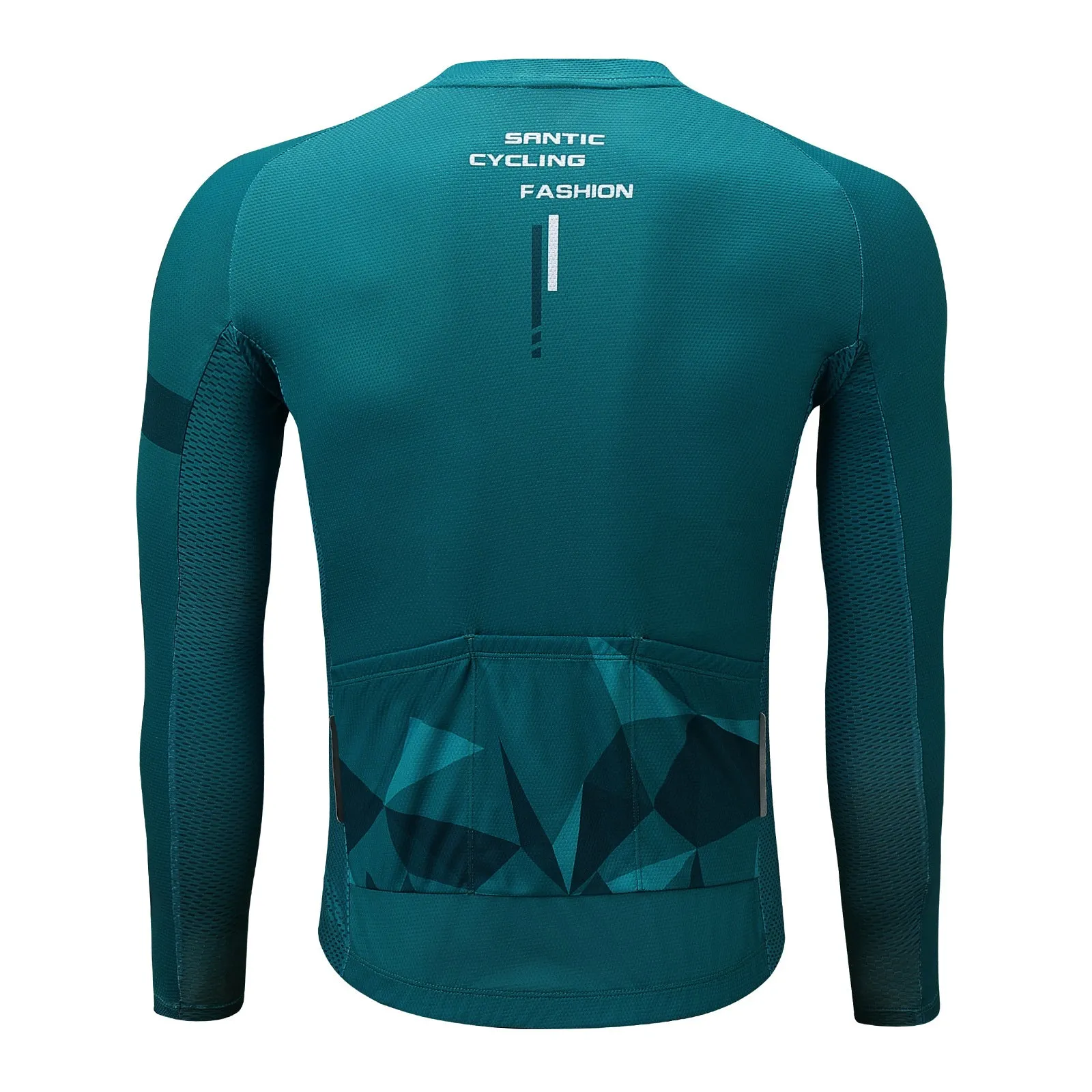 Santic Ares Men’s Cycling Jersey Bike Jersey Long Sleeve Green