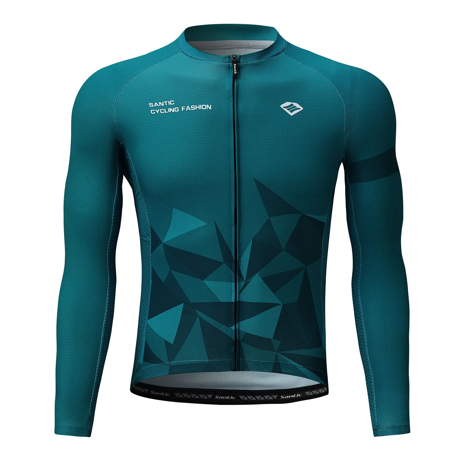 Santic Ares Men’s Cycling Jersey Bike Jersey Long Sleeve Green