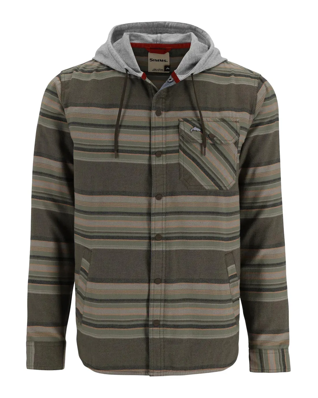 Simms MEN’s Santee Flannel Hoody with CRO Logo