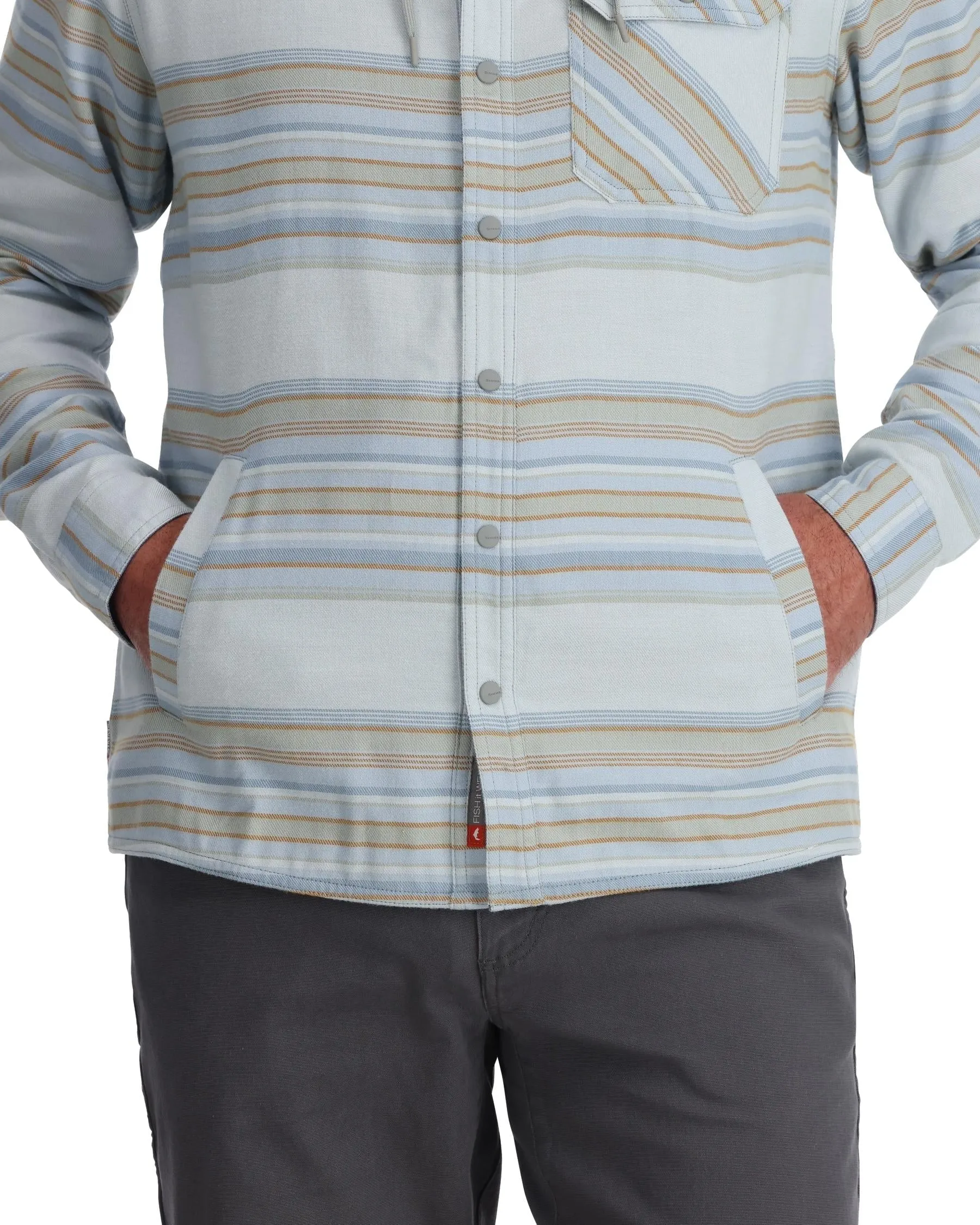 Simms MEN’s Santee Flannel Hoody with CRO Logo