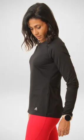 Sports New Long Sleeve Women T-shirt (Black)