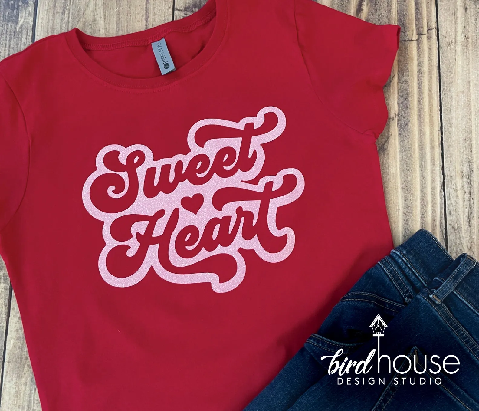 Sweet Heart Retro Shirt, Cute Valentines Day Graphic Tee