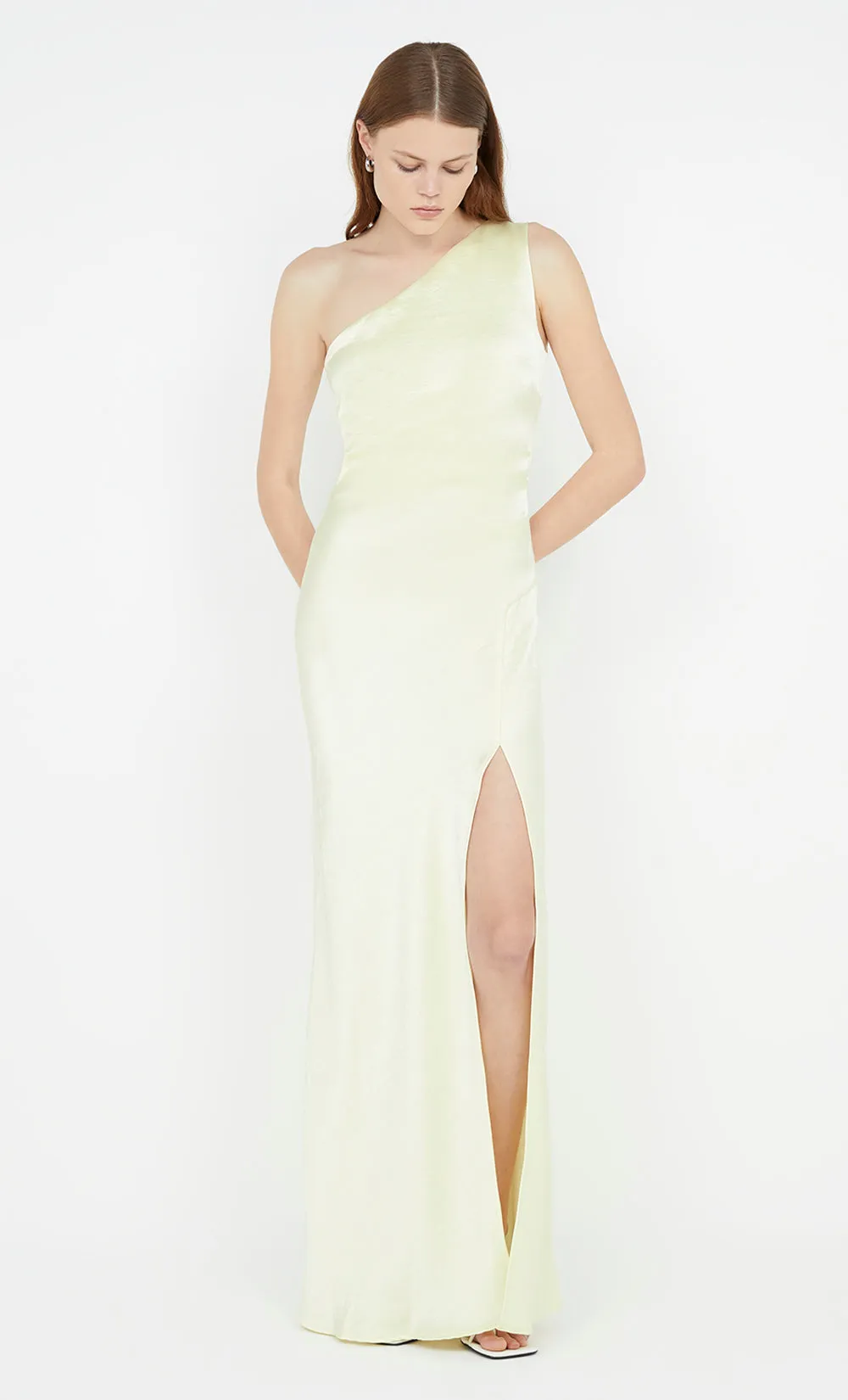 THE DREAMER ASYM DRESS - ICE YELLOW