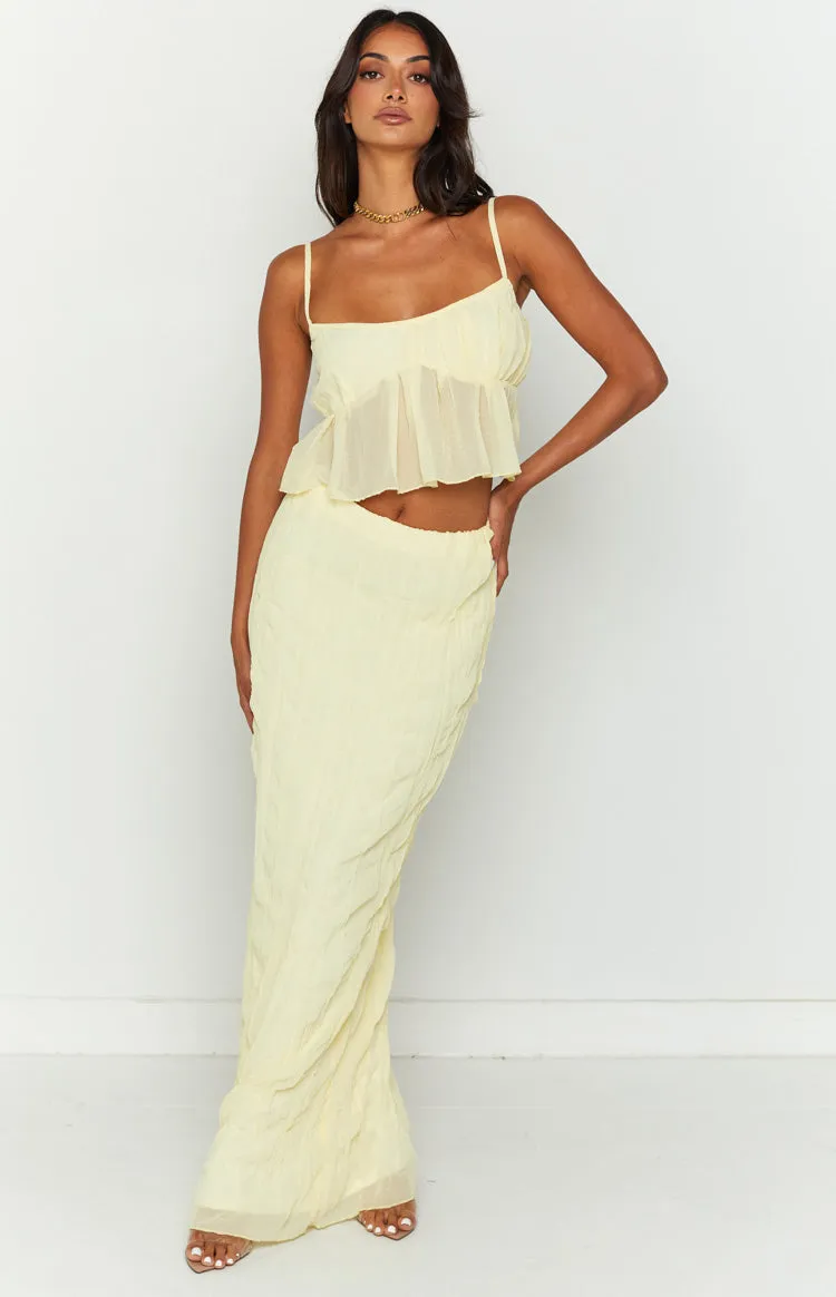 The Moment Yellow Maxi Skirt