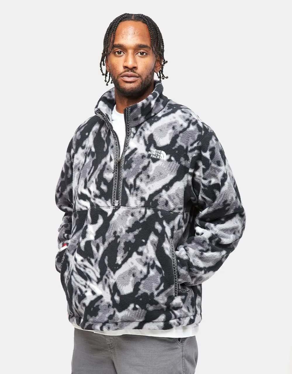 The North Face Fleeski 1/4 Zip Pullover - TNF Black 3D Summit