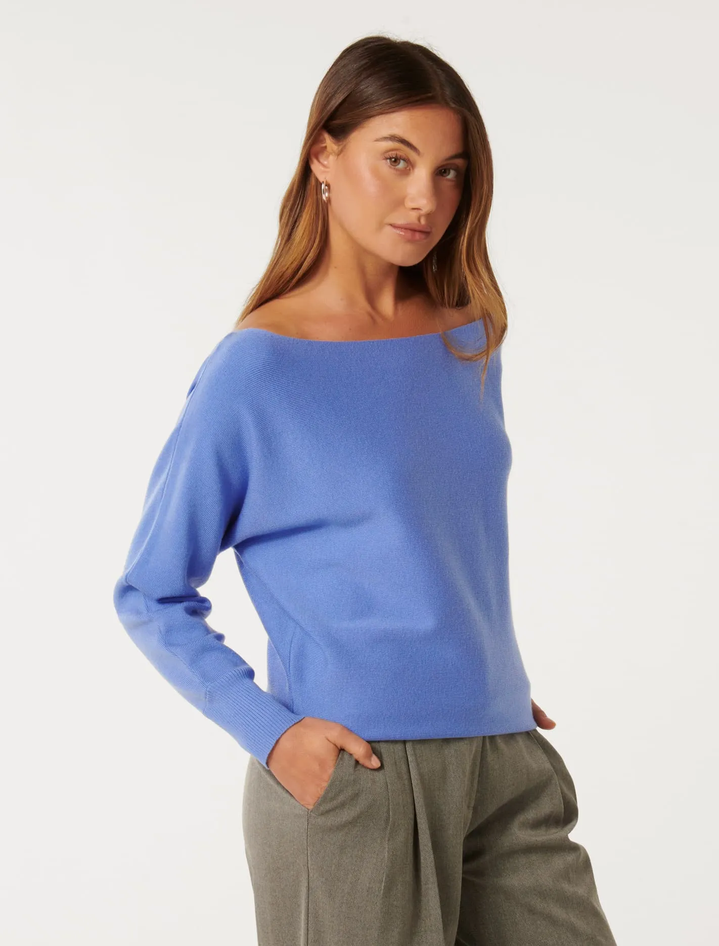 Tilda Tipped Shoulder Knit Jumper