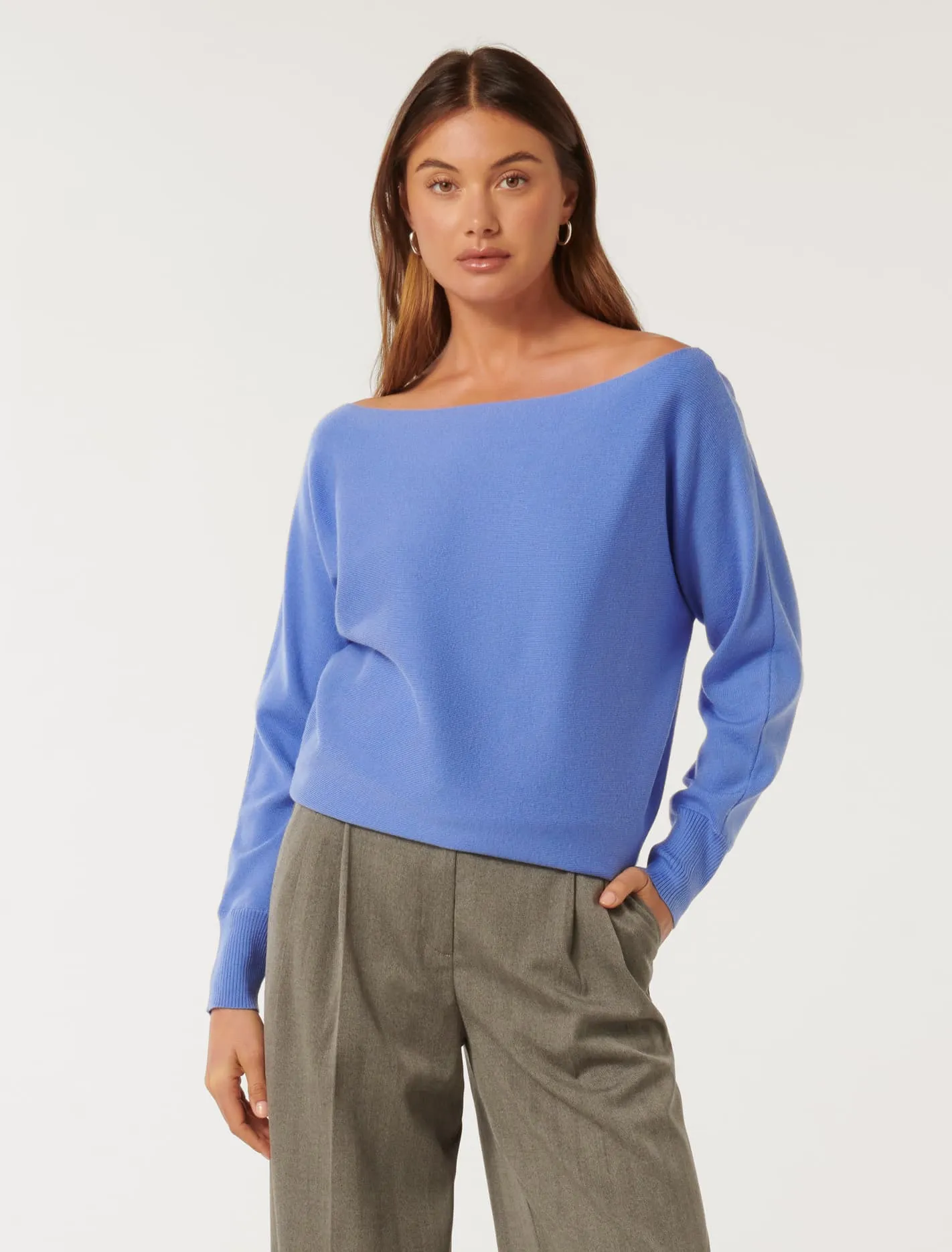 Tilda Tipped Shoulder Knit Jumper