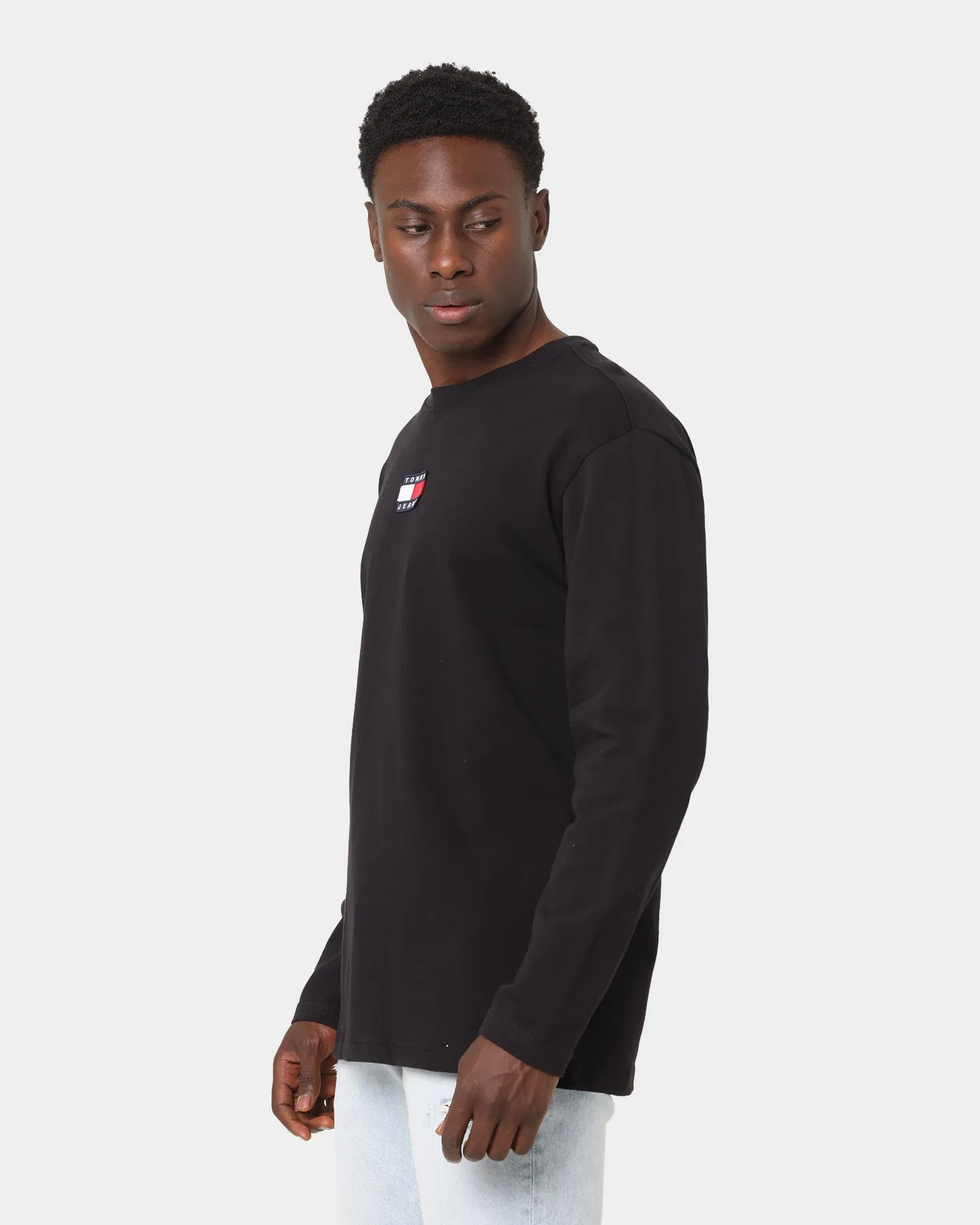 Tommy Jeans Tommy Badge Long Sleeve T-Shirt Black