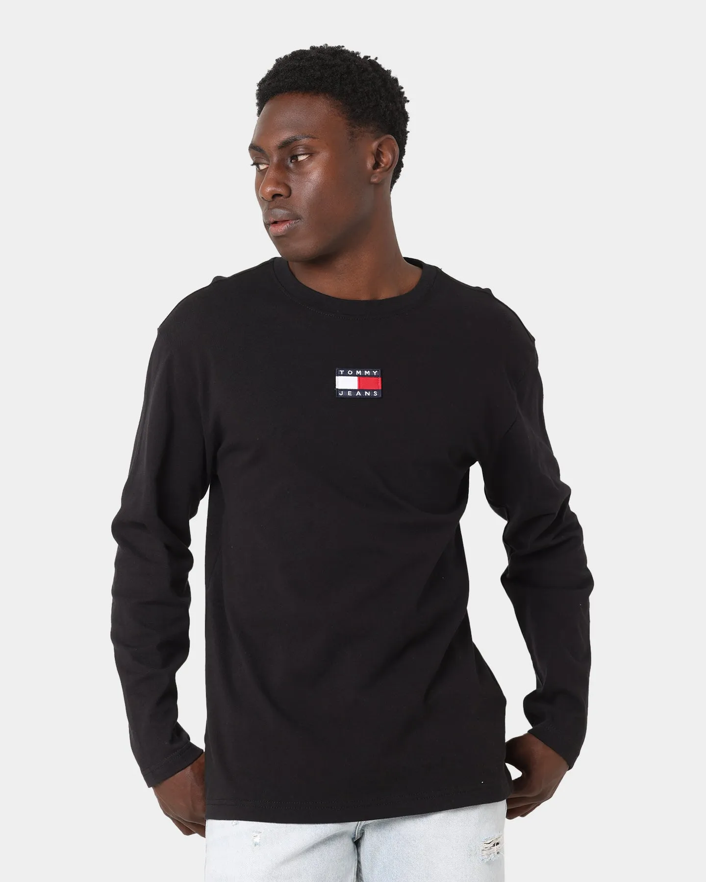 Tommy Jeans Tommy Badge Long Sleeve T-Shirt Black