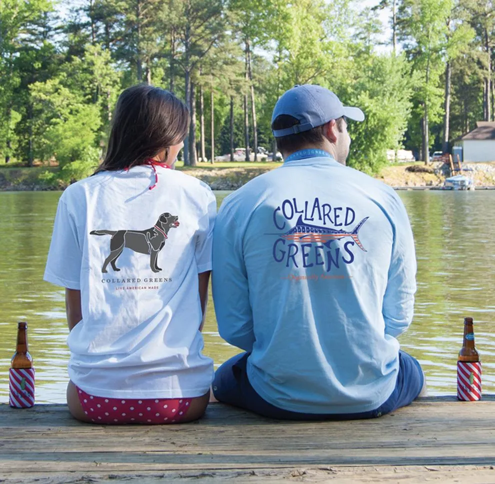 Trout Flag: Long Sleeve T-Shirt - Carolina