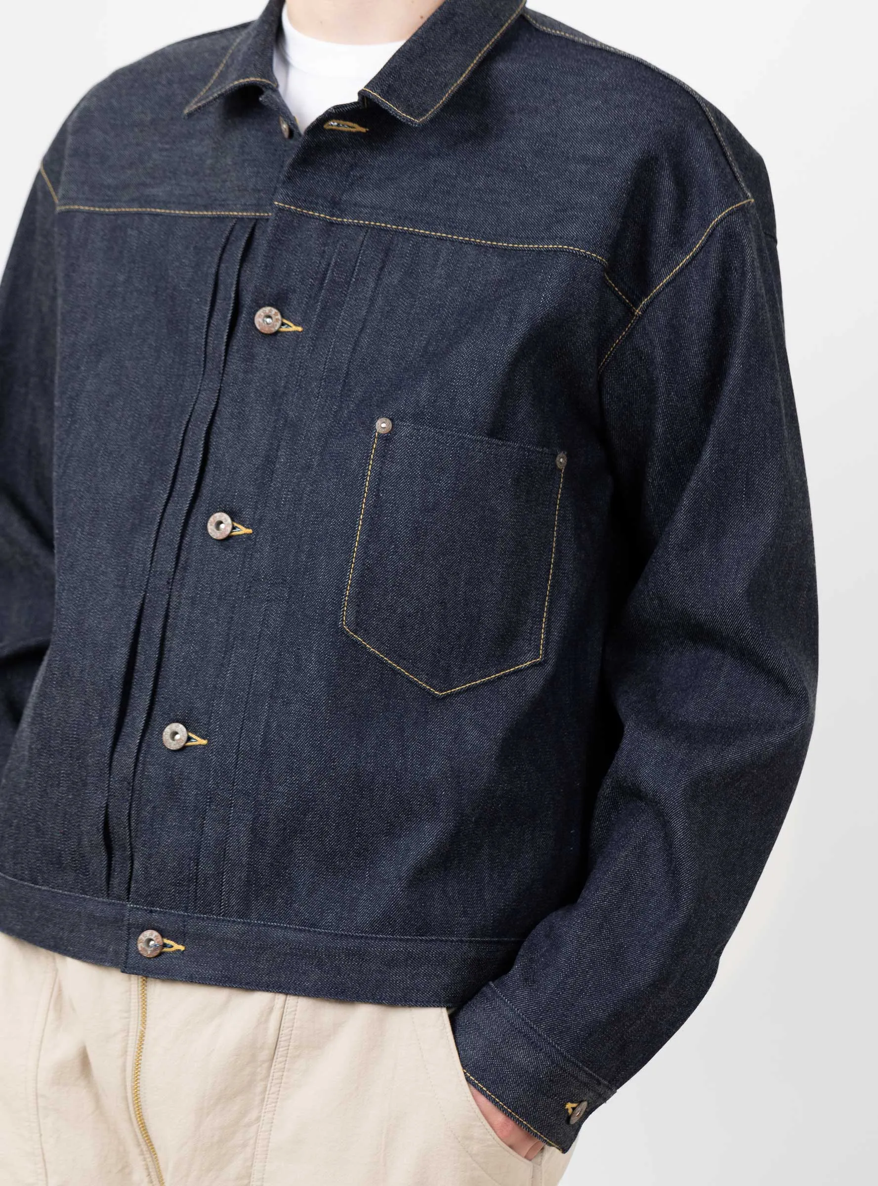 Type 1  Cashmere Denim Jacket Rinse