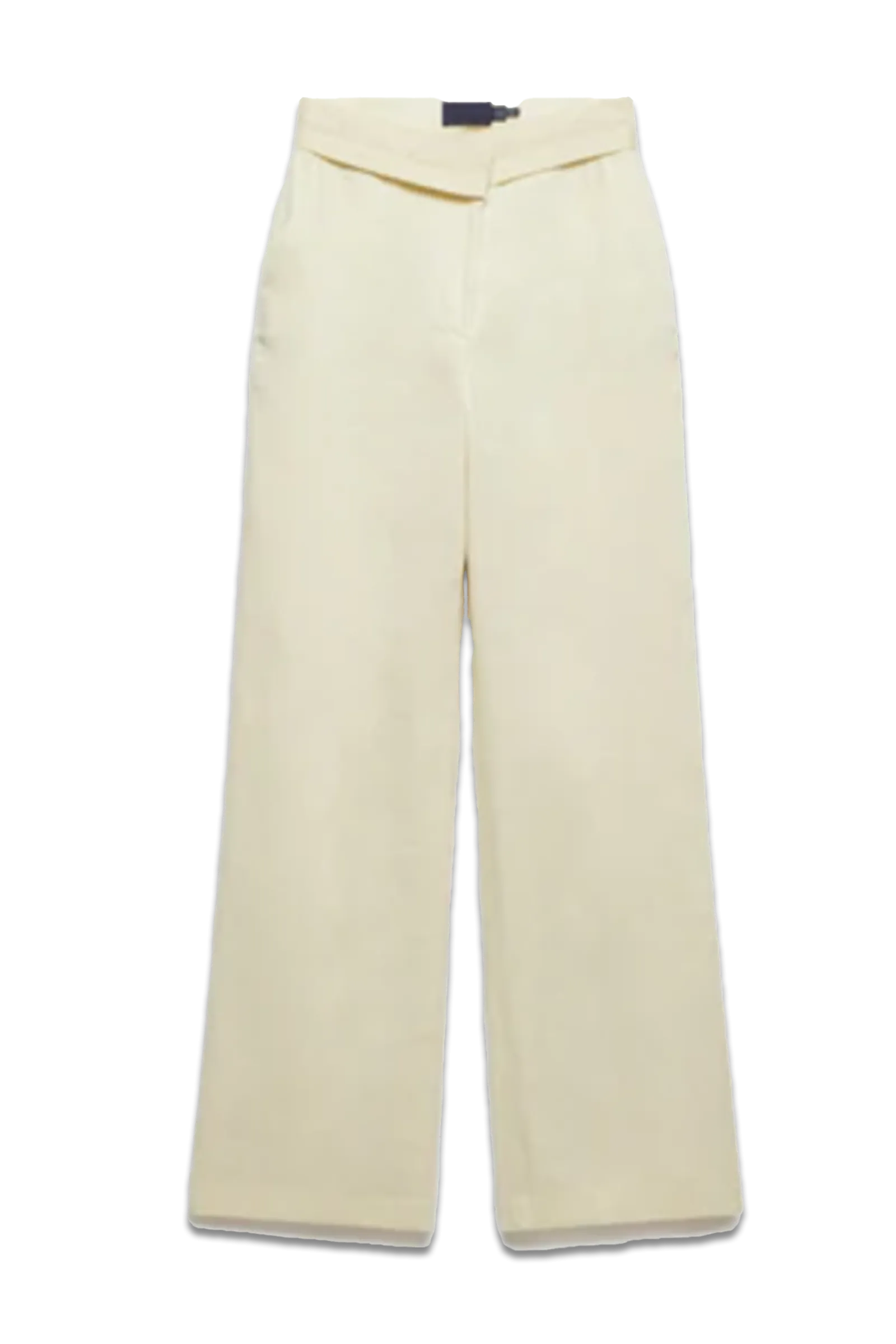 Yellow Linen Straight Trousers