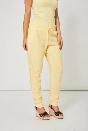 Yellow Summer Trousers Ex-Branded Available In Plus Sizes