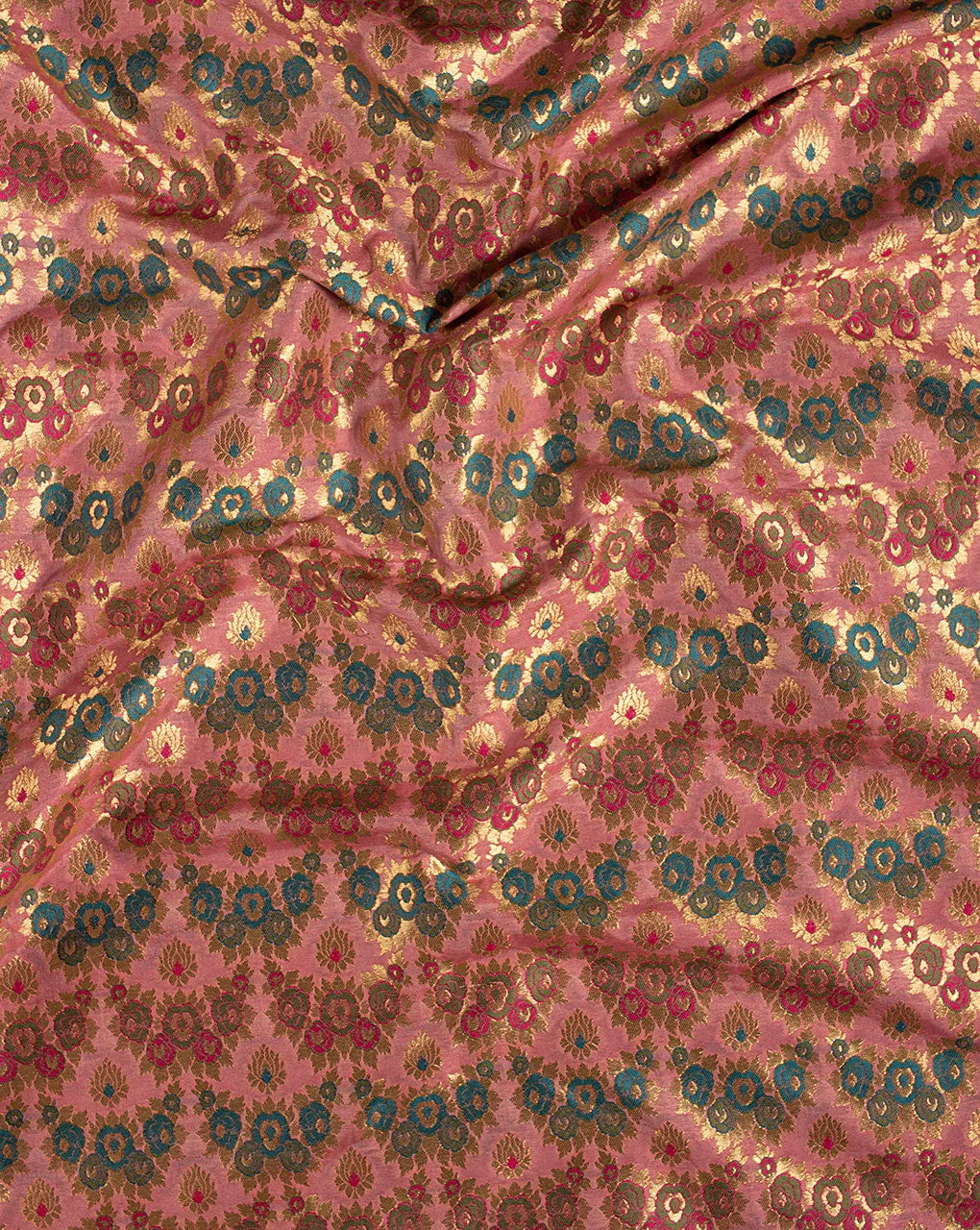 Zari Brocade Banarasi Taffeta Silk Fabric