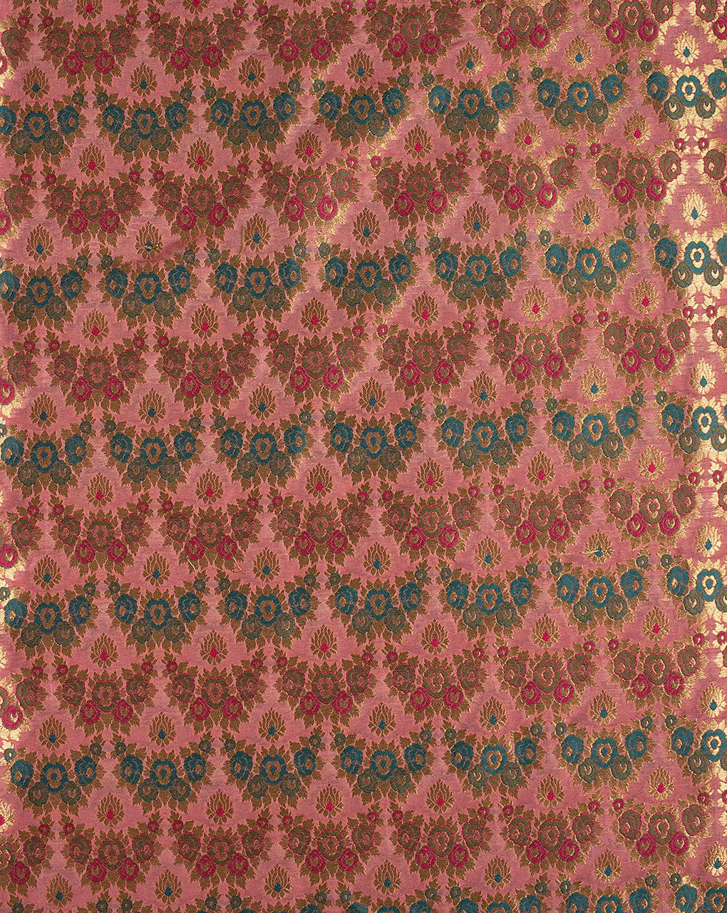 Zari Brocade Banarasi Taffeta Silk Fabric